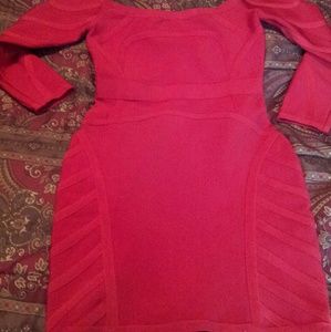 Red bandage dress